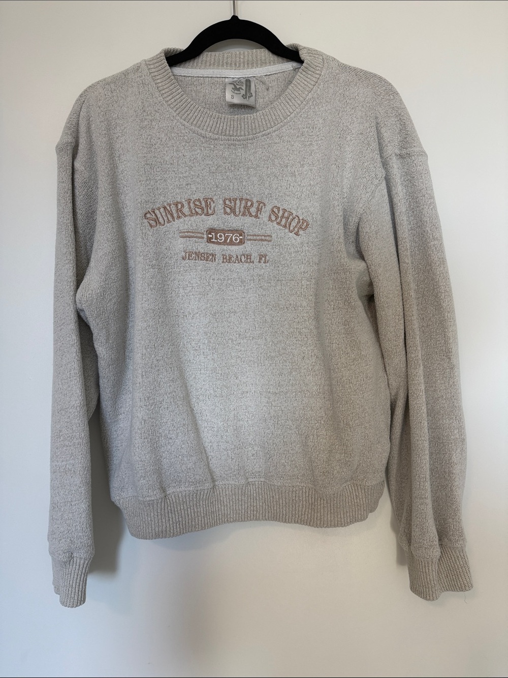 Sunrise Surf Shop Crewneck Sweatshirt - Light Beige